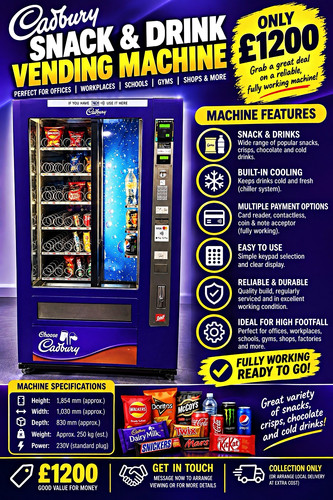 Cadbury snack drink - drink, vending